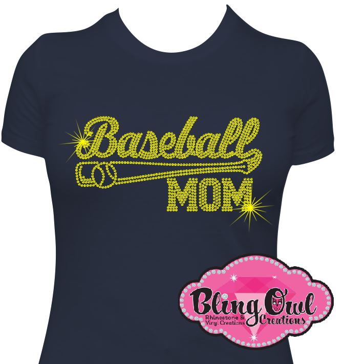 baseball_mom spirit_wear rhinestones sparkle bling