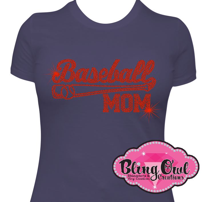 baseball_mom spirit_wear rhinestones sparkle bling