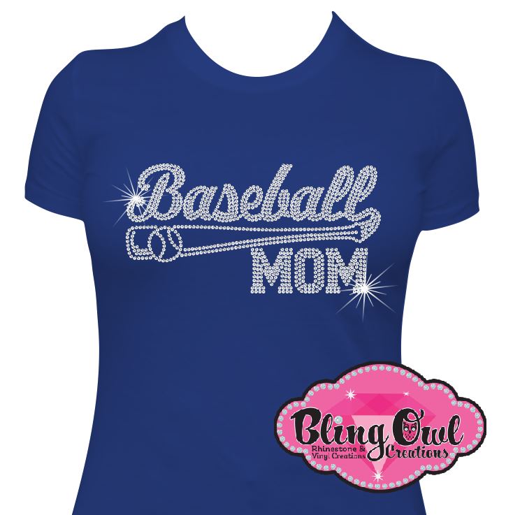 baseball_mom spirit_wear rhinestones sparkle bling