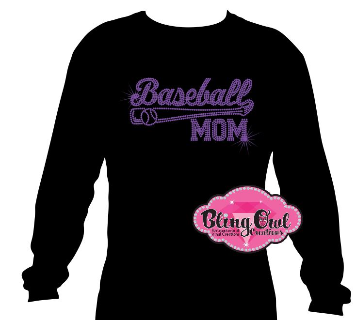 baseball_mom spirit_wear rhinestones sparkle bling