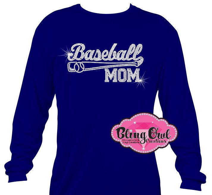 baseball_mom spirit_wear rhinestones sparkle bling