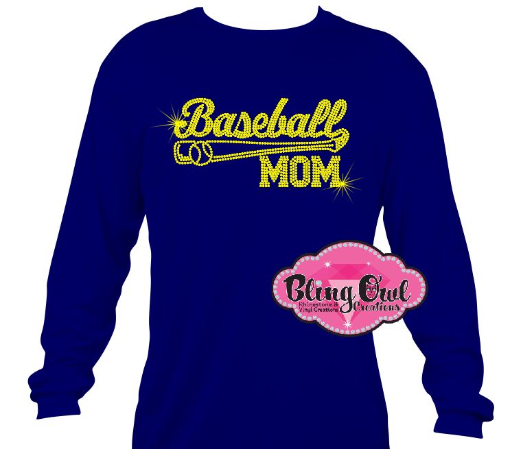 baseball_mom spirit_wear rhinestones sparkle bling
