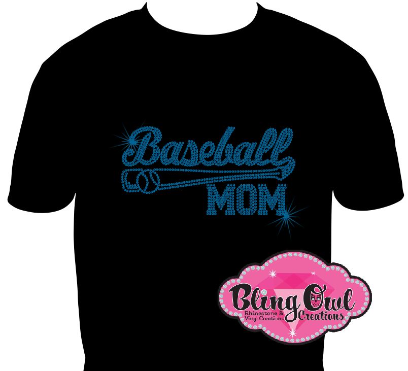 baseball_mom spirit_wear rhinestones sparkle bling