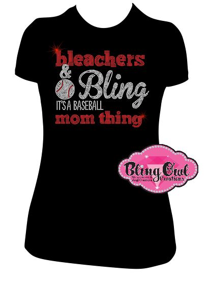 bleachers_bling_baseball_mom shirts gameday tshirts rhinestones sparkle bling