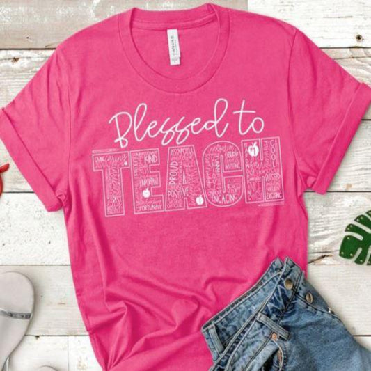 blessed_to_teach specialty tee everyday shirt casual tshirt