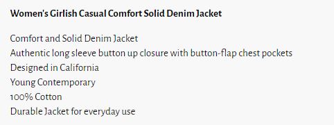 Denim Jacket for Brides (Fitted)