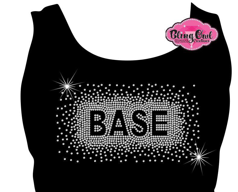 bra_base cheer design rhinestones sparkle bling transfer