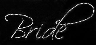 bride_wedding rhinestones sparkle bling transfer