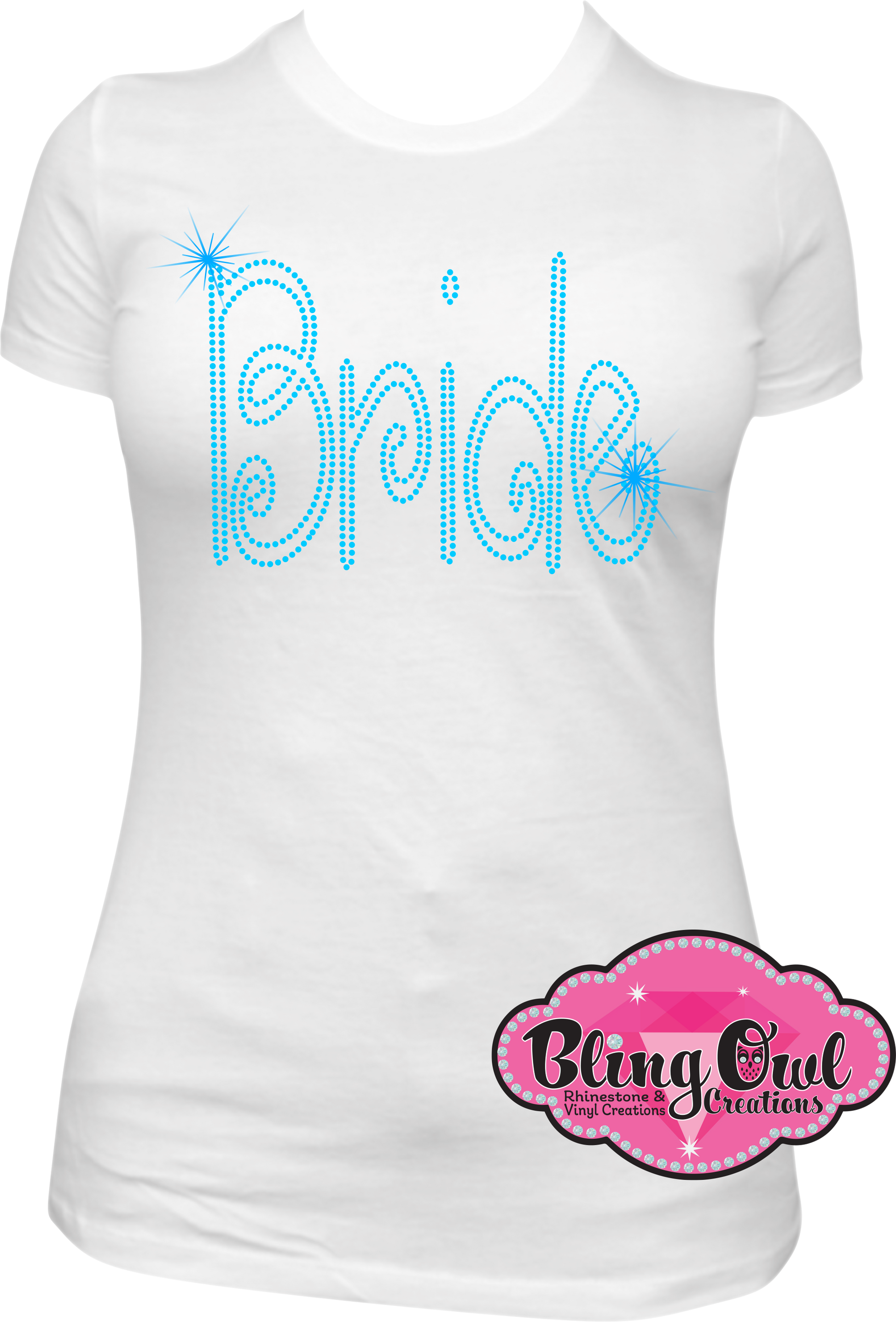 bride wedding rhinestones sparkle bling transfer