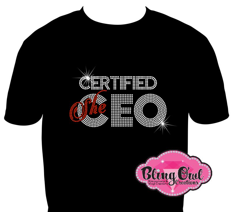 Certified She EO (Rhinestone Design)