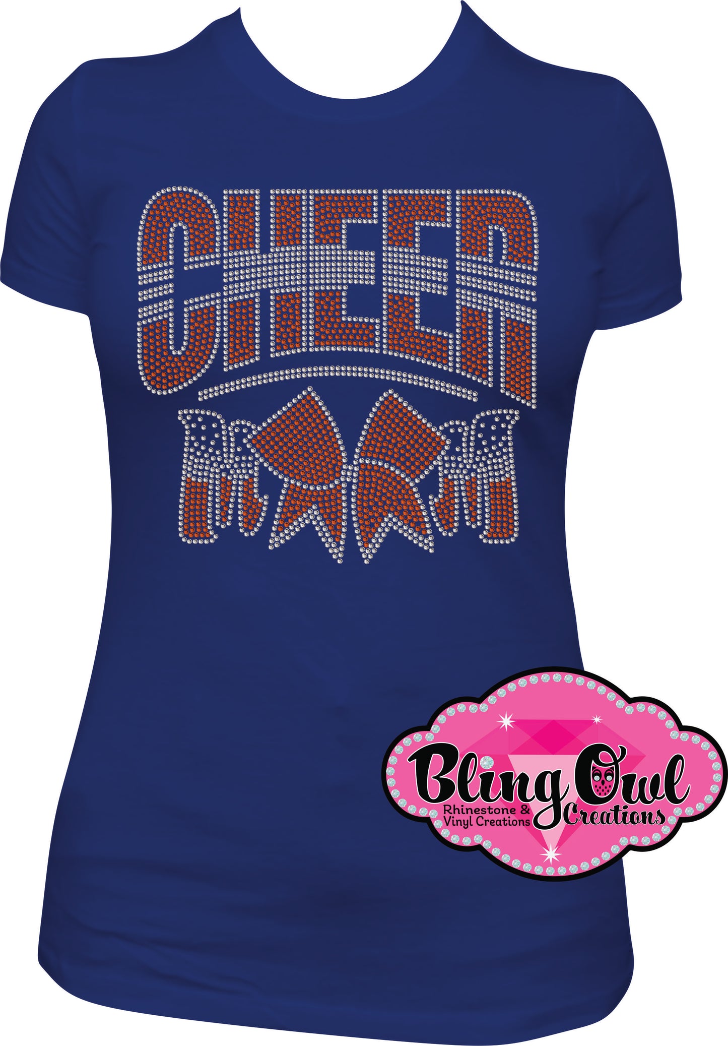 cheer_mom rhinestones sparkle bling transfer