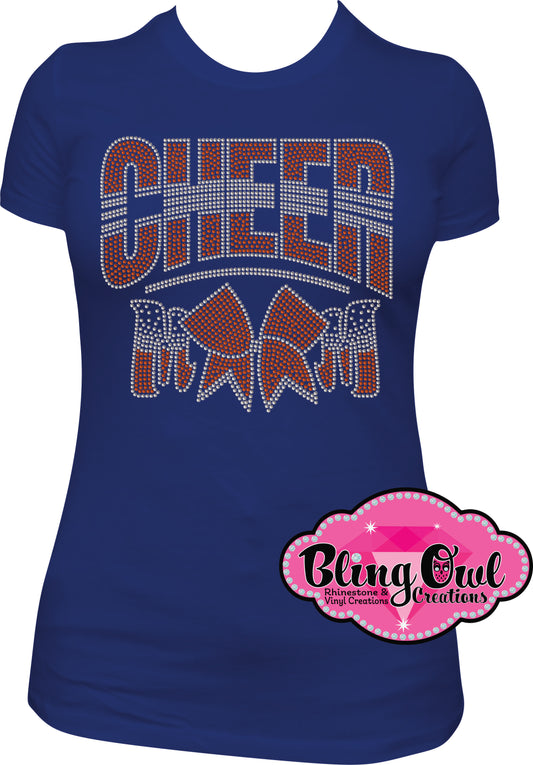 cheer_mom rhinestones sparkle bling transfer