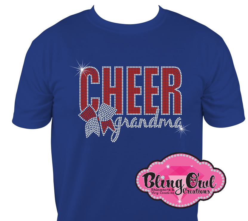 cheer_grandma spirit_wear rhinestones sparkle bling