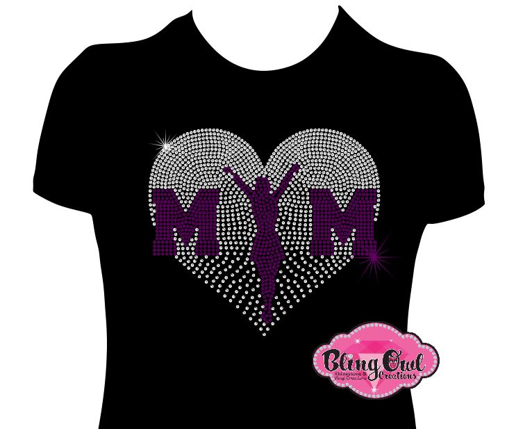 cheer_mom faded_heart design shirt cheer_love cheer_mom_bling biggest_fan shirt_for_mamas cheerleading_momma rhinestones sparkle bling