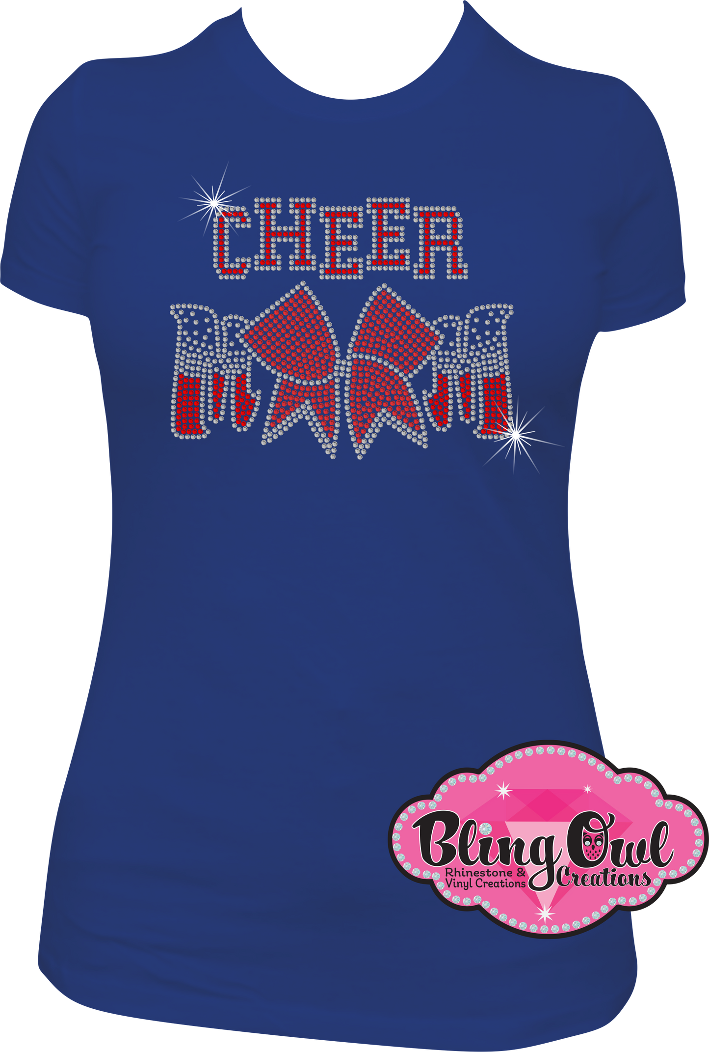 cheer_mom spirit_wear rhinestones sparkle bling transfer