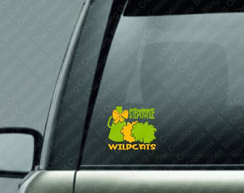 cheer_leader_name school_spirit decal