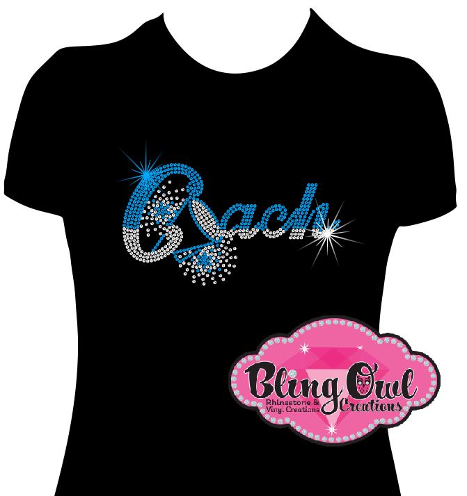 cheer_coach spirit_wear rhinestones sparkle bling transfer