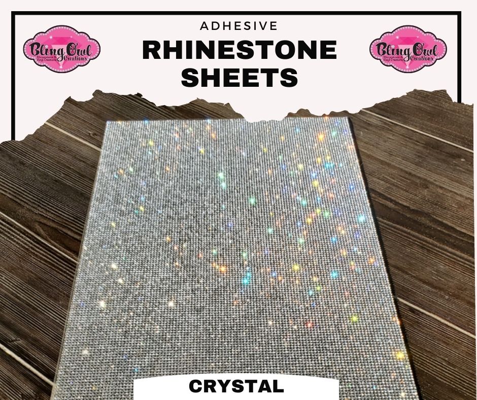 Rhinestone Adhesive Sheets - Crystal – Bling Owl Creations