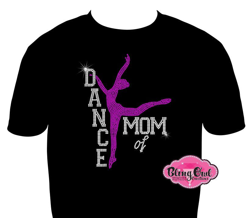 dance_mom customizable rhinestones sparkle bling transfer