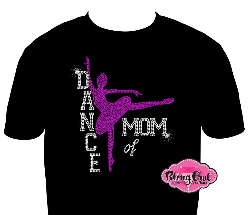 dance_mom customizable design shirt rhinestones sparkle bling