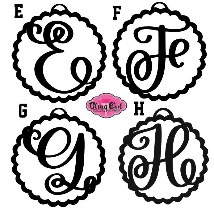 Monogram Single Letter Ornament