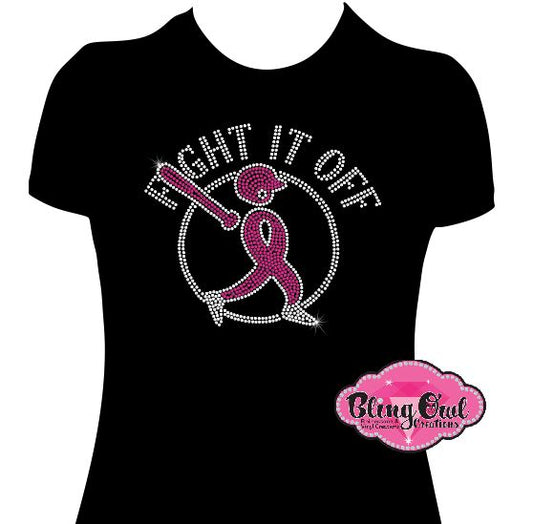 fight_it_off design shirt baseball glamvibes rhinestones sparkle bling