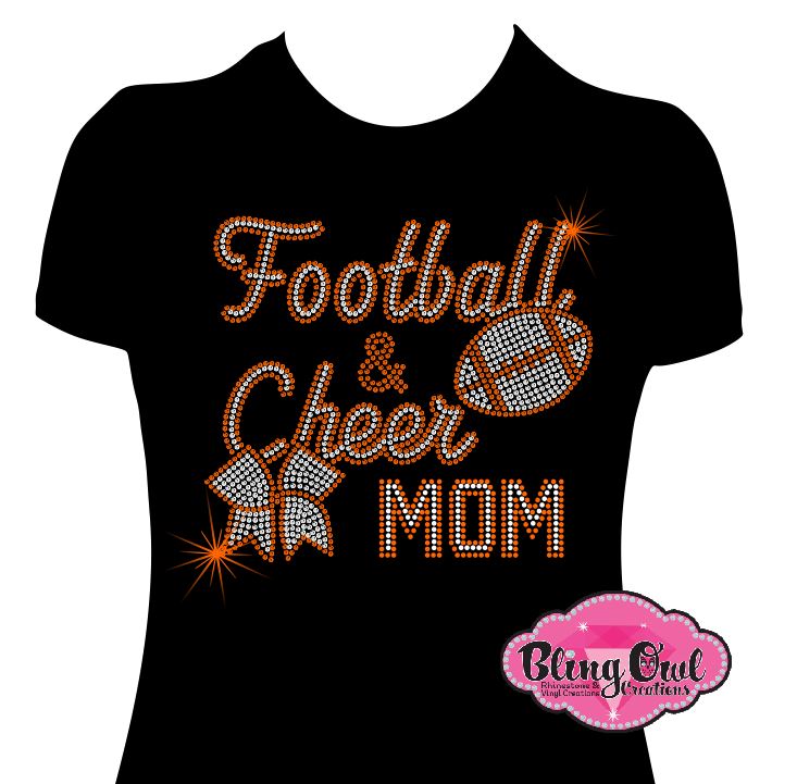 football_cheer_mom gameday shirt perfect outfit saturday_night_light_shirts mom_shirts gift_ideas_for_her number_one_fan_tees trendy_and_cute_shirt_for_momma rhinestones sparkle bling