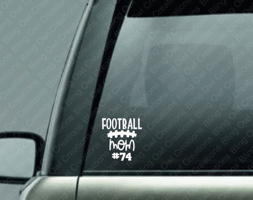 football_mom_with_number decal