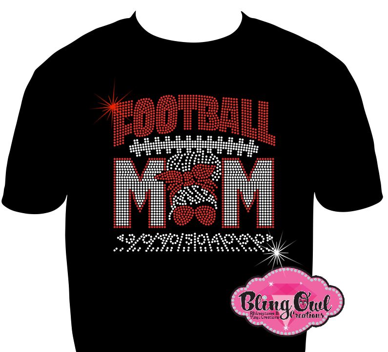 football_mom_face design shirt gameday_tshirt huddle_in_style football_mom_season moms_shirt moms_glam_tees gift_ideas_for_mommas saturday_night_lights practice_ready_shirt football_fashion_for_moms rhinestones sparkle bling