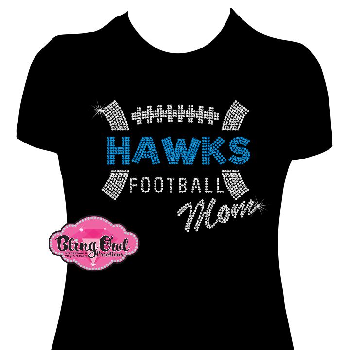 school_spirit_wear design customizable_mascot wear rhinestones sparkle bling