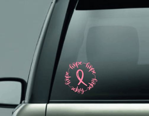 hope monogram design decal