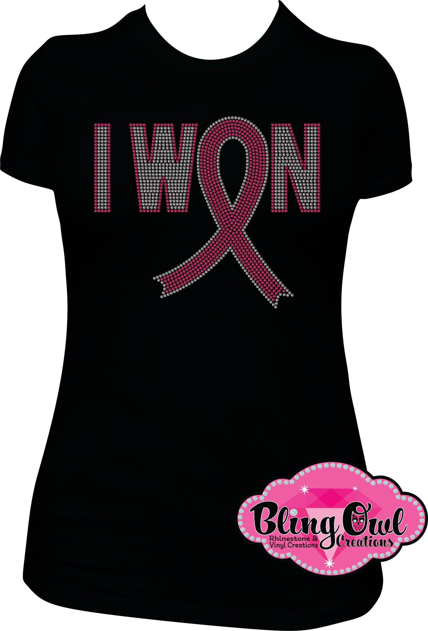 i_won design survivor shirt rhinestones sparkle bling