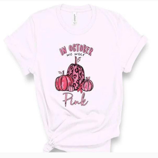 wear_pink_october specialty tee pumpkin shirt casual tshirt everyday wear
