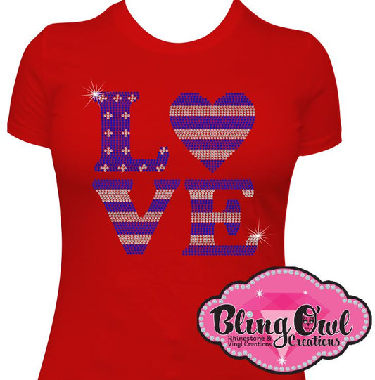 love design patriotic shirt america tshirt rhinestones sparkle bling