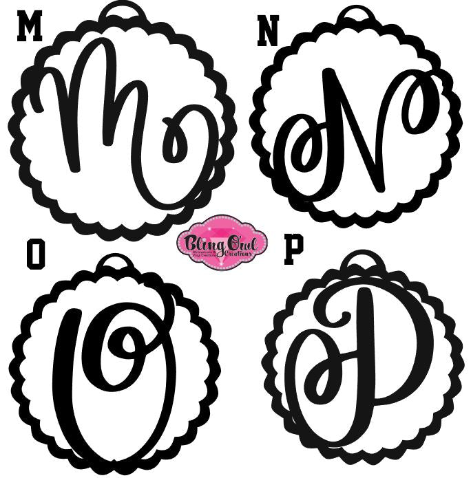 Monogram Single Letter Ornament