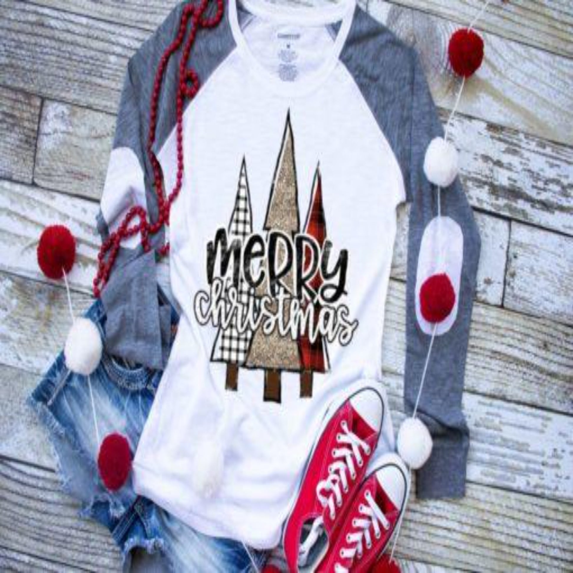 merry_christmas specialty tee christmas tree shirt holiday wear casual tshirt