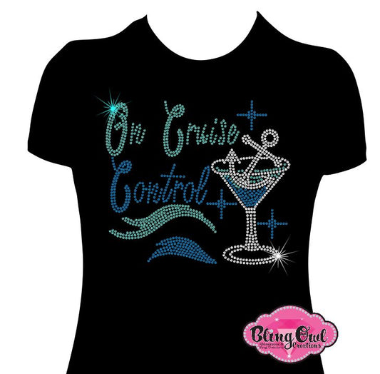 cruise_control design cruise shirt vacation tshirt rhinestones sparkle bling