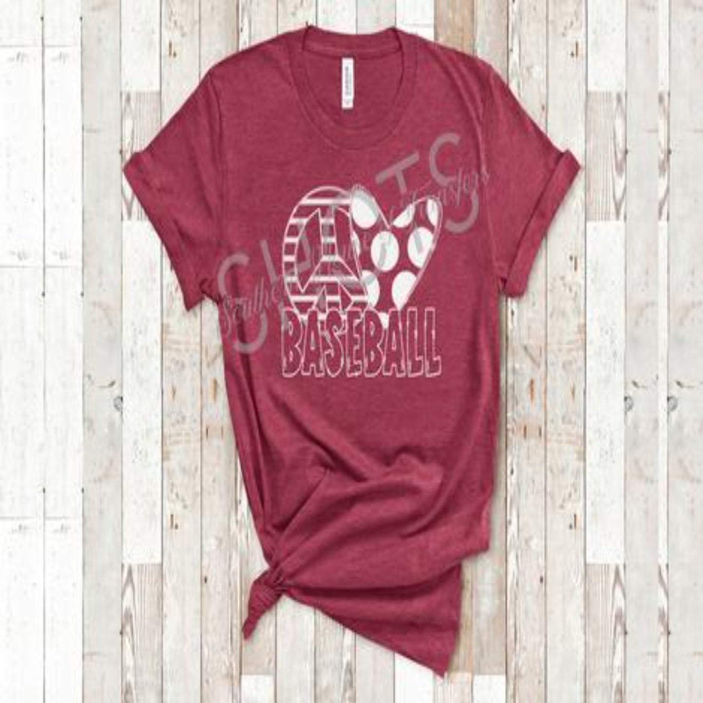 peace_love baseball design specialty tee comfortable wear casual shirt everyday tshirt