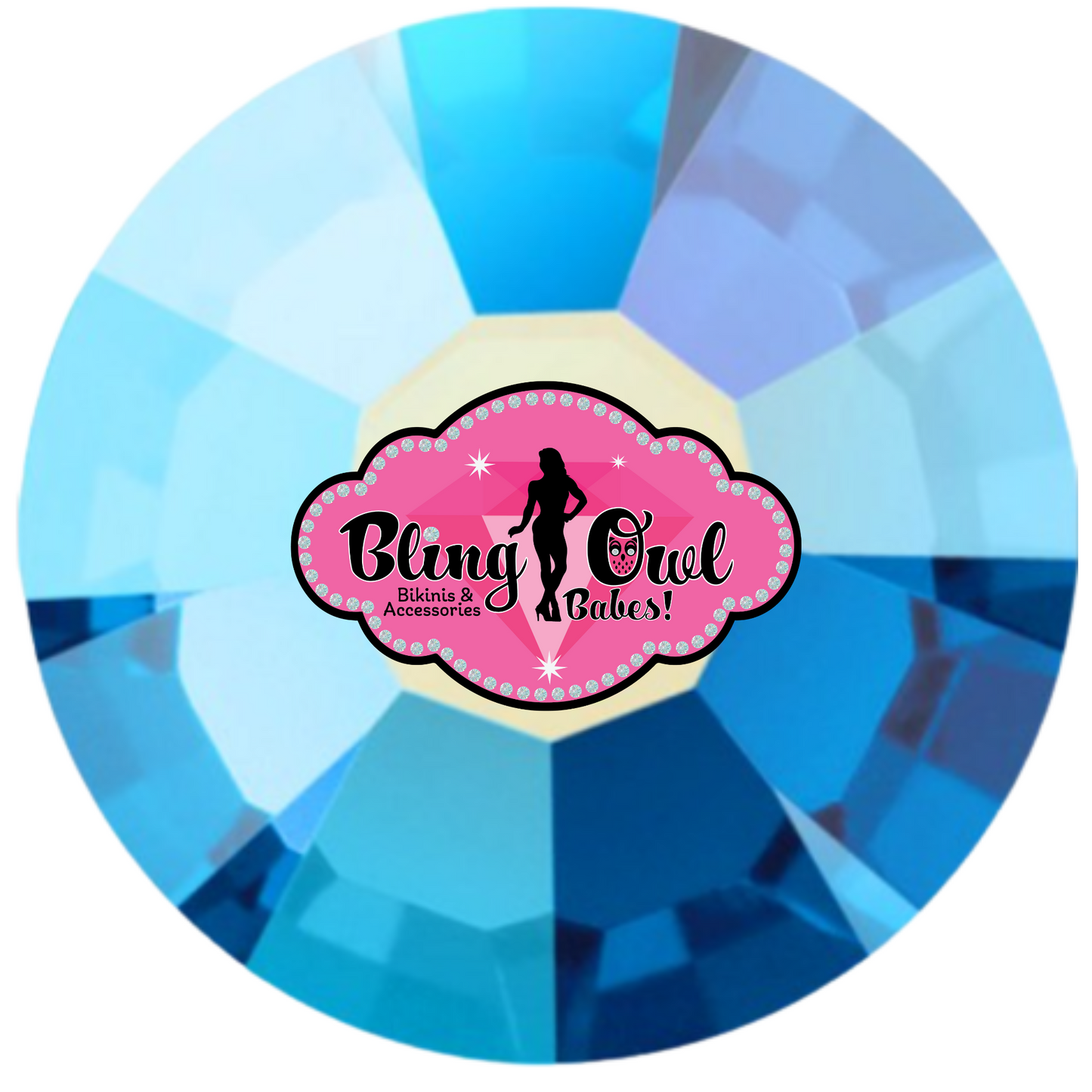Preciosa Hot Fix Rhinestones - Capri Blue AB