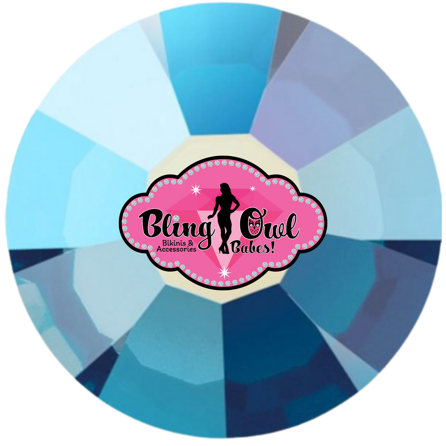 Preciosa Hot Fix Rhinestones - Montana AB