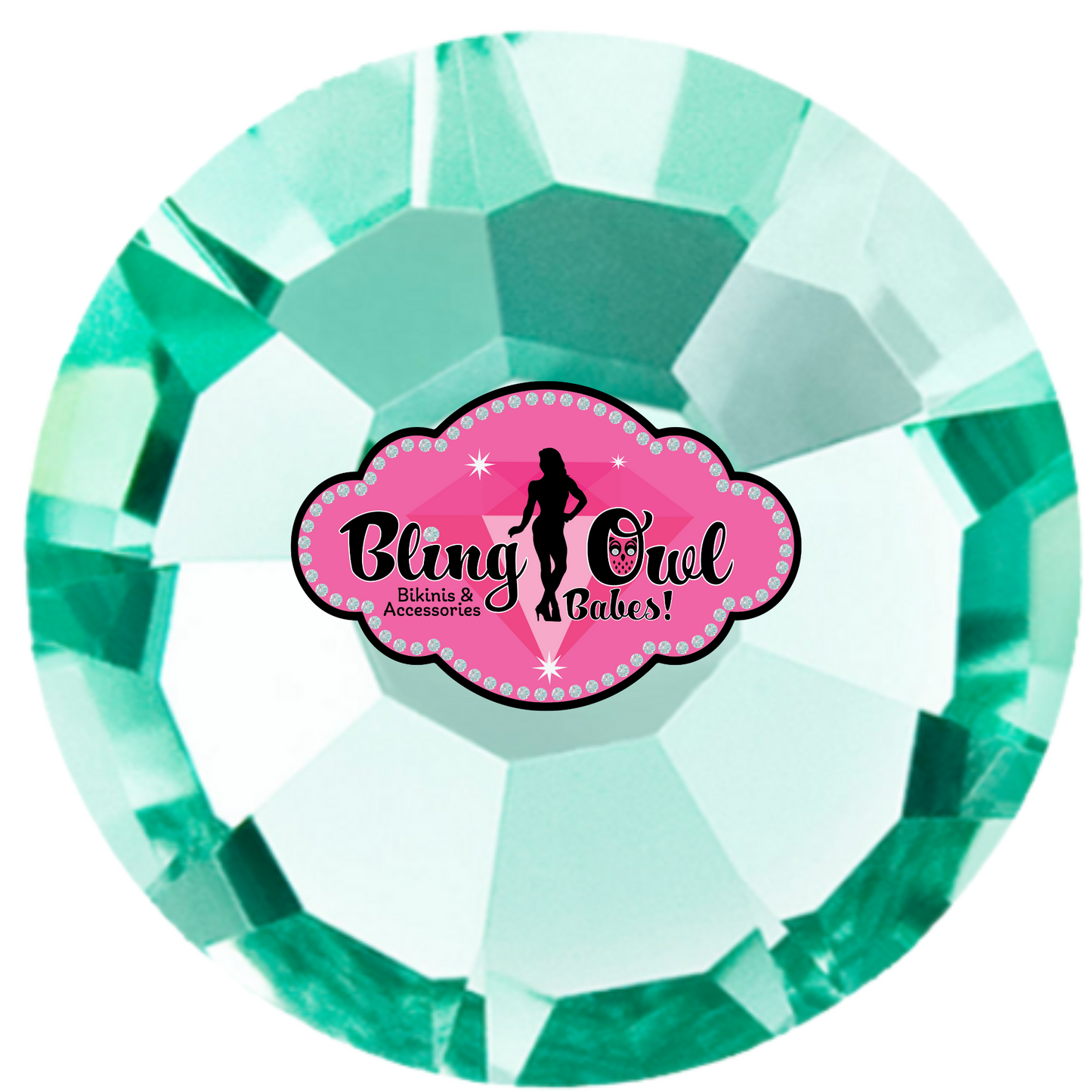 Preciosa Hot Fix Rhinestones - Caribbean Sea