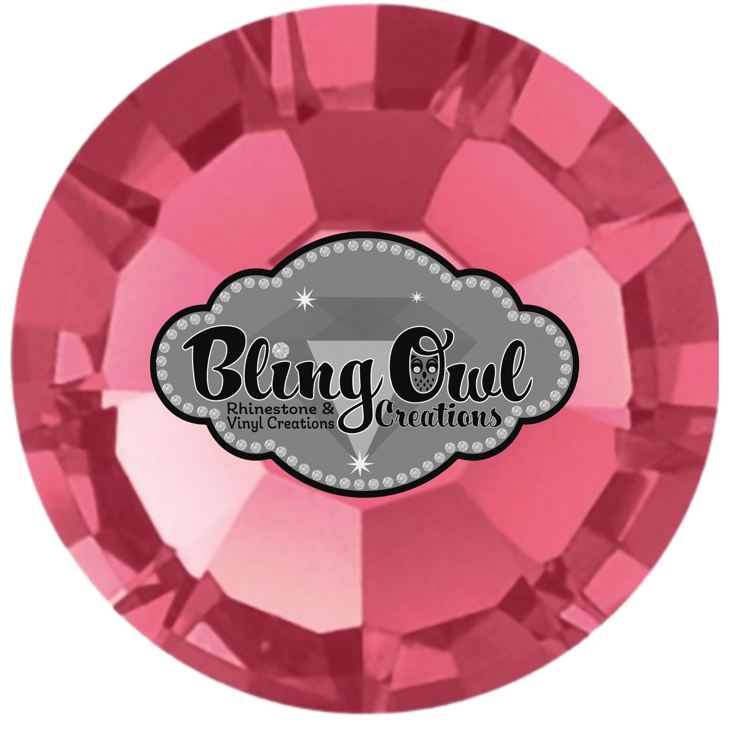 Preciosa Hot Fix Rhinestones - Indian Pink