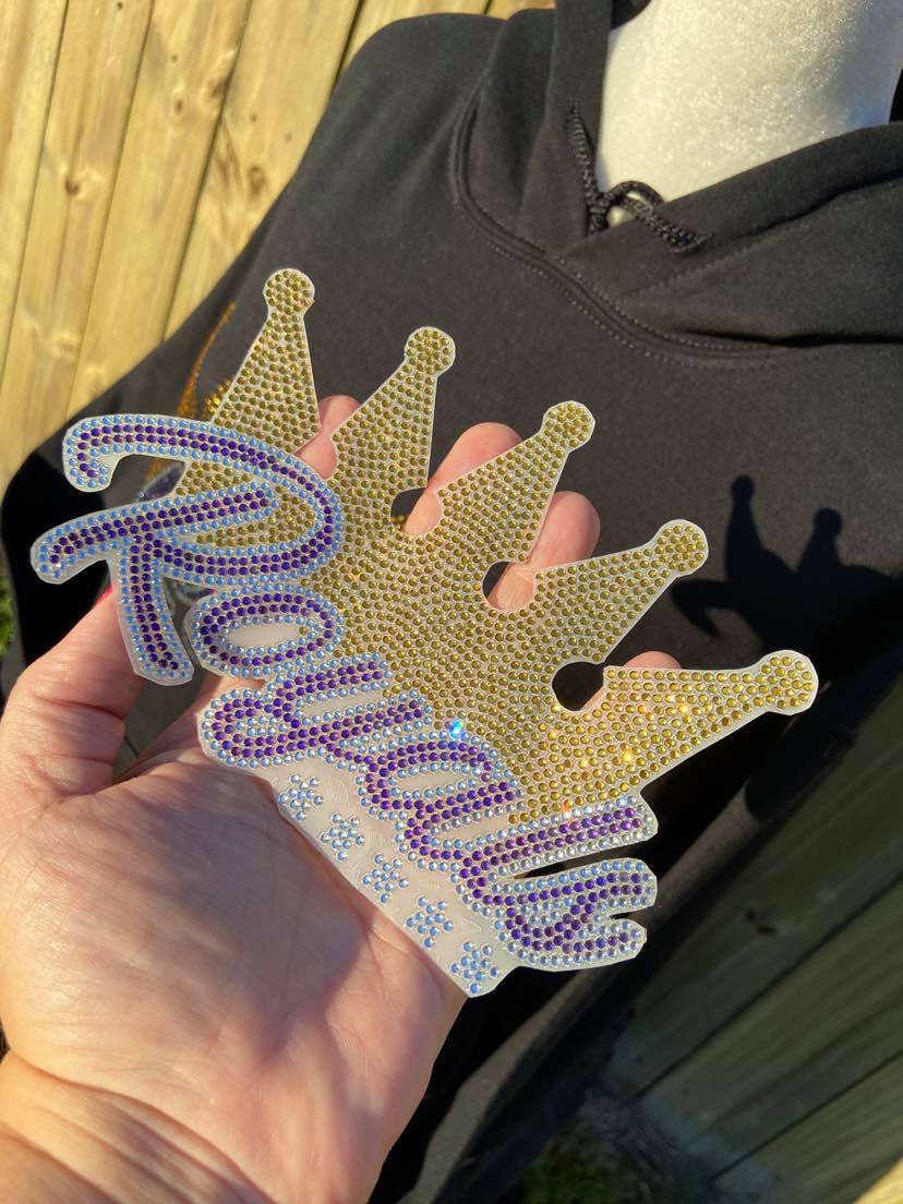 royals_cheer decal rhinestones sparkle bling