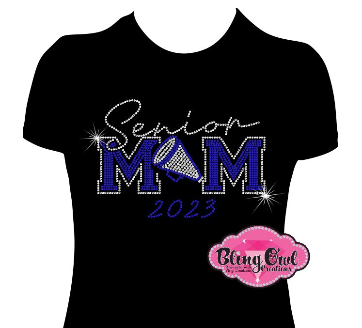 Senior Cheer Mom (Rhinestone TRANSFER Only)