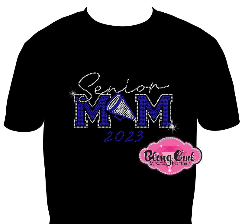 Senior Cheer Mom (Rhinestone TRANSFER Only)