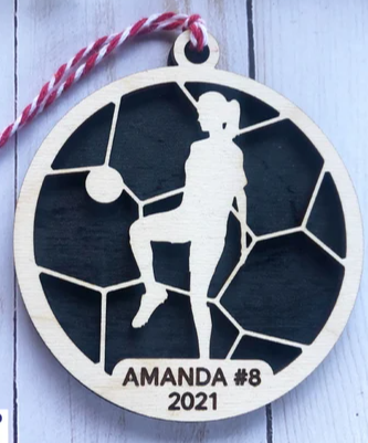 Soccer Girl Ornament