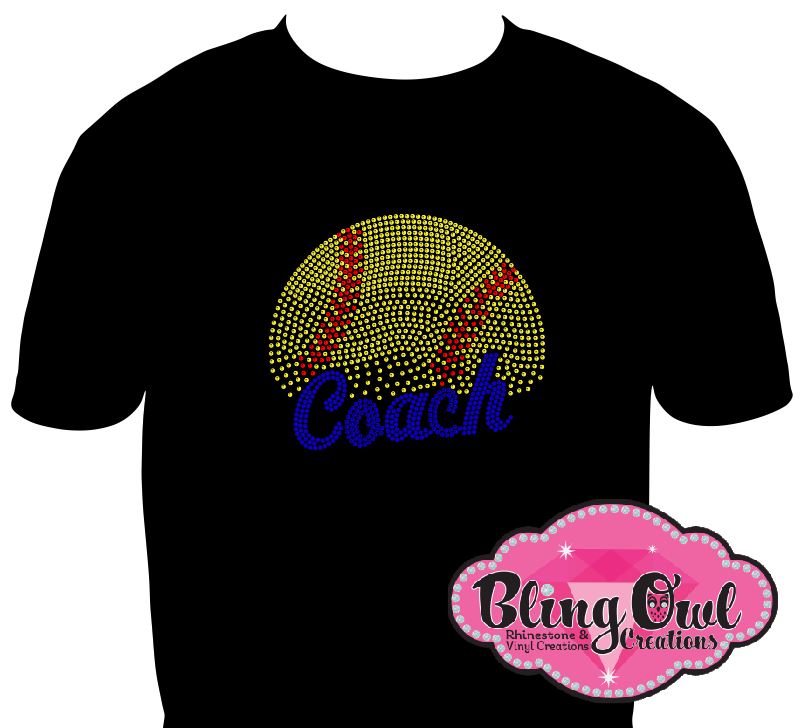 softball_season softball_love all_things_softball softball_coach custom rhinestone designed fabulous fit comfortable and chic clothing sparkle bling