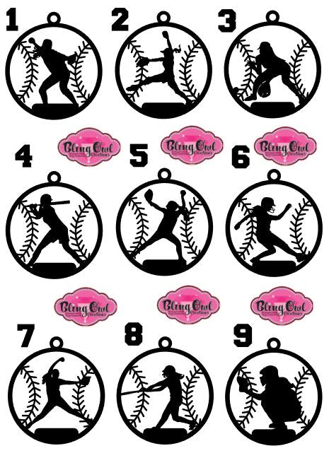 Softball Ornament