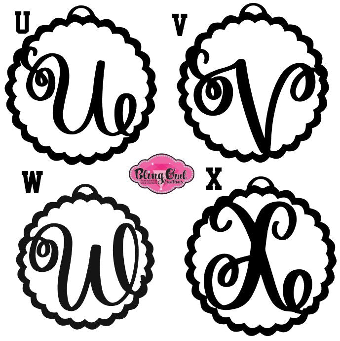 Monogram Single Letter Ornament