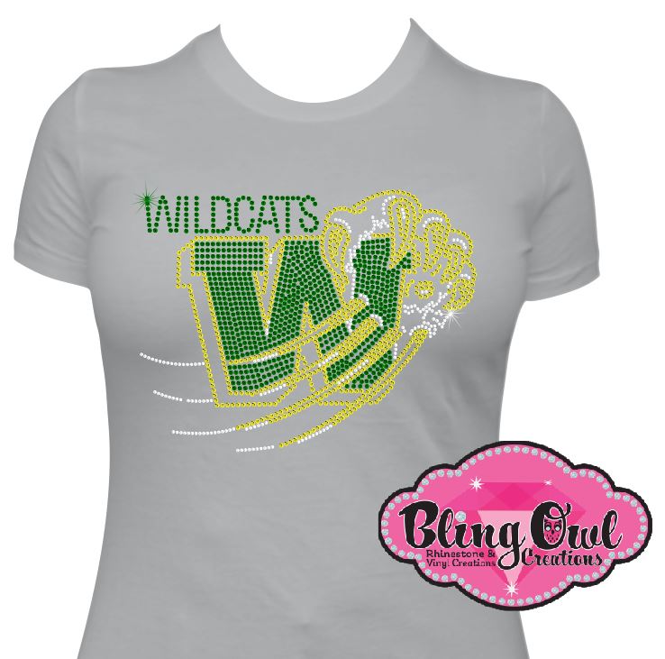 gb_with_paw_print_go_wildcats rhinestones sparkle bling